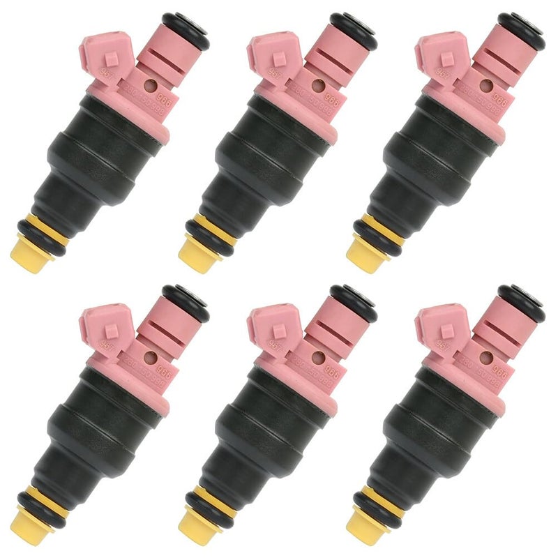 ANGLEWIDE 6pcs 0280150998 Injectors,ANGLEWIDE 1Hole Fuel Injectors fit for 1997-1998 for Dodge B1500,1997 for Dodge B2500,1997-1999 for Dodge Dakota,1998-1999 for Dodge Durango,1997-2001 for Dodge for Ram 1500 - Image 1